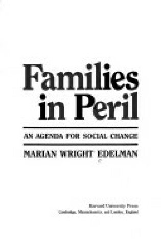 Cover of Families in Peril