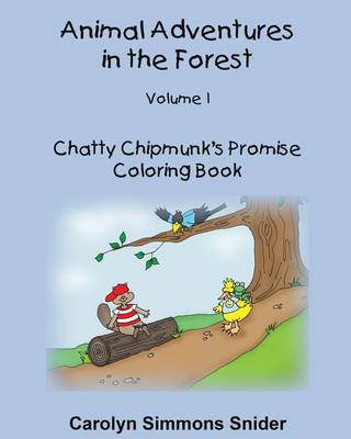 Book cover for Chatty Chipmunk's Promise Coloring Book