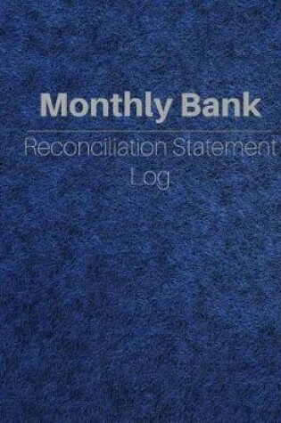 Cover of Monthly Bank Reconciliation Statement