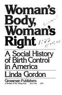 Book cover for Woman's Body, Woman's Right