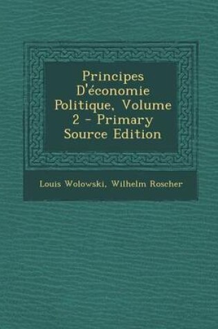 Cover of Principes D'Economie Politique, Volume 2