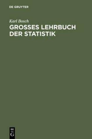 Cover of Großes Lehrbuch Der Statistik