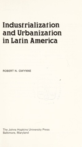 Book cover for Indust/Urbanise Latin America CB