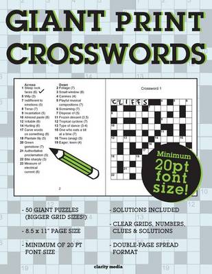 Book cover for Giant Print Crosswords