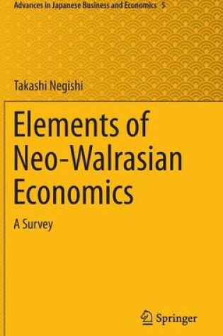 Cover of Elements of Neo-Walrasian Economics