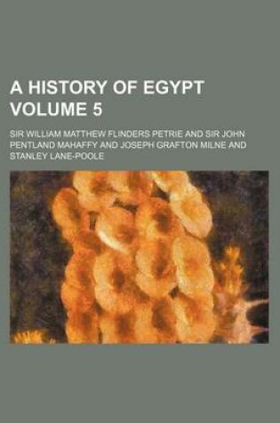 Cover of A History of Egypt Volume 5