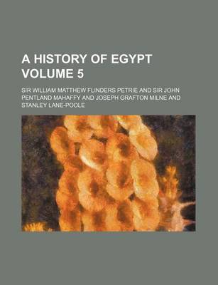 Book cover for A History of Egypt Volume 5