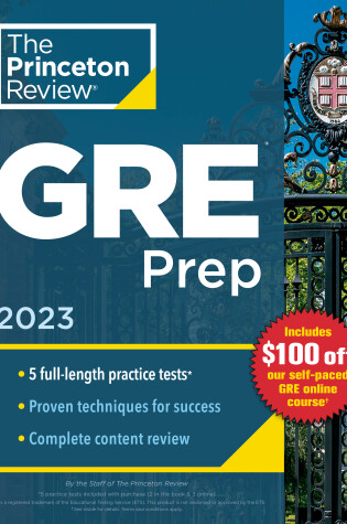 Cover of Princeton Review GRE Prep, 2023