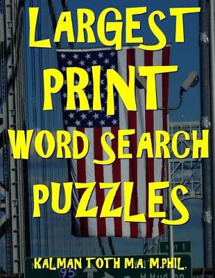 Book cover for Largest Print Word Search Puzzles