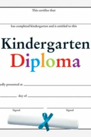 Cover of Kindergarten Diploma Fit-In-A-Frame Award