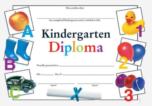 Cover of Kindergarten Diploma Fit-In-A-Frame Award