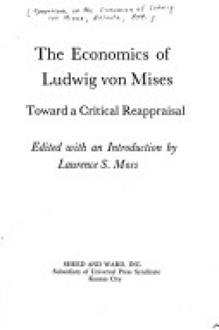 Cover of Economics of Von Mises CB