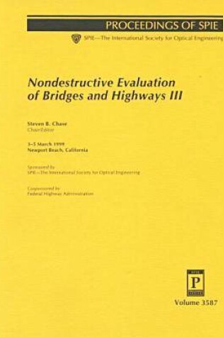 Cover of Nondestructive Evaluation of Bridges and Highways Iii