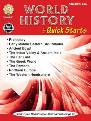 Book cover for World History Quick Starts Workbook, Grades 4 - 12