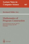 Book cover for Mathematics of Program Construction