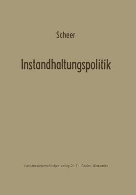 Book cover for Instandhaltungspolitik