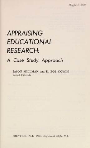 Book cover for Appraising Educational Research