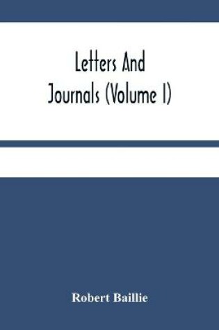 Cover of Letters And Journals (Volume I)