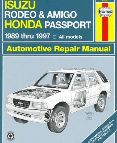 Book cover for Isuzu Rodeo and Amigo Honda Passport (89-97) Automotive Repair Manual