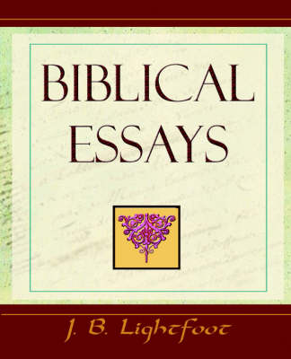 Book cover for Biblical Essays (1904)
