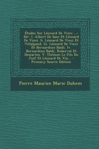 Cover of Etudes Sur Leonard de Vinci ...