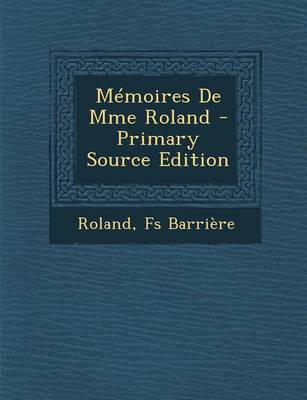 Book cover for Memoires de Mme Roland