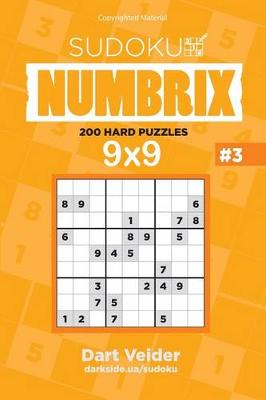 Cover of Sudoku - 200 Hard Puzzles 9x9 (Volume 3)