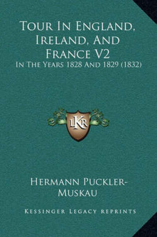 Cover of Tour in England, Ireland, and France V2
