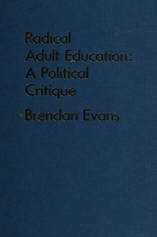 Cover of Radical Adult Education