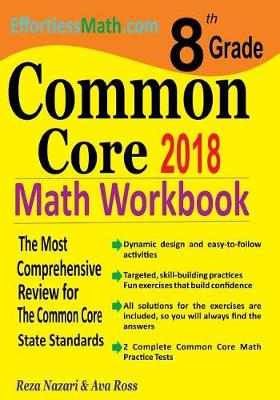 Book cover for 8th Grade Common Core Math Workbook