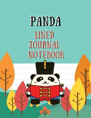 Book cover for Panda Lined Journal Notebook