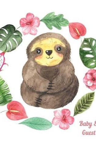 Cover of Sloth Baby Shower guest book