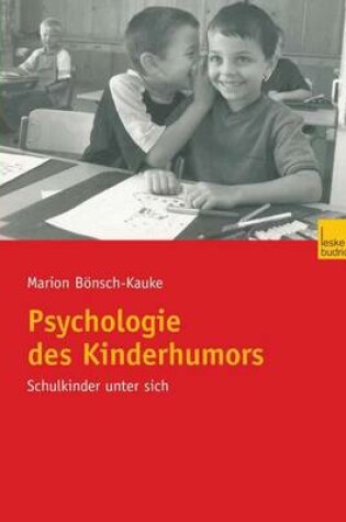 Cover of Psychologie des Kinderhumors