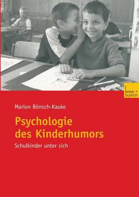 Cover of Psychologie des Kinderhumors