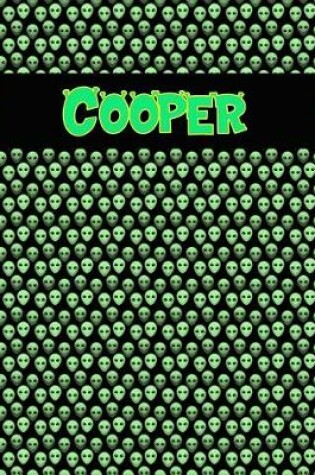 Cover of 120 Page Handwriting Practice Book with Green Alien Cover Cooper