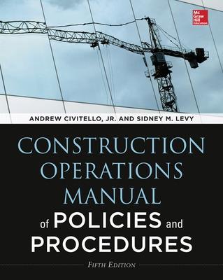 Book cover for Construction Operations Manual of Policies and Procedures, Fifth Edition