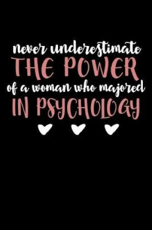 Cover of Never Underestimate the Power of a Woman Who Majored in Psychology