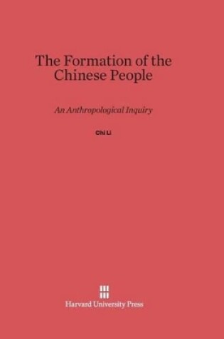 Cover of The Formation of the Chinese People