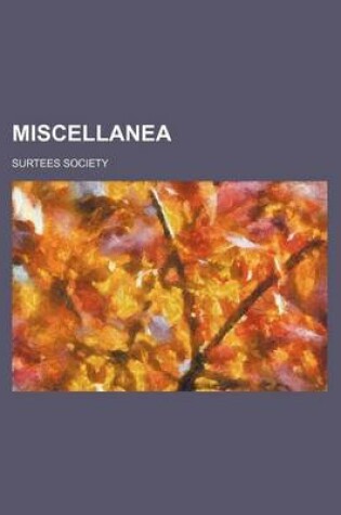 Cover of Miscellanea