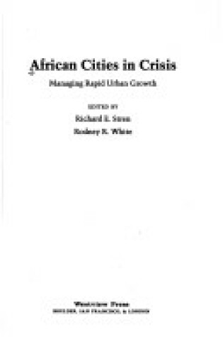 Cover of African Cities In Crisis