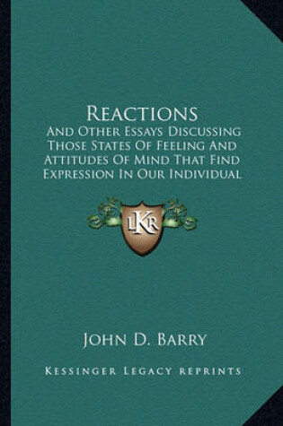 Cover of Reactions Reactions