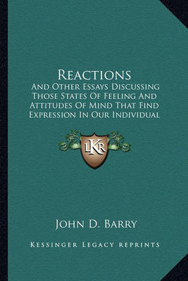 Book cover for Reactions Reactions