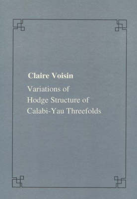 Cover of Variations of Hodges structure of Calabi-Yau threefolds