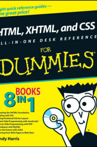 Cover of HTML, XHTML, and CSS All-in-one Desk Reference For Dummies