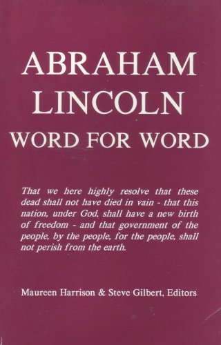 Book cover for Abraham Lincoln, Word for Word