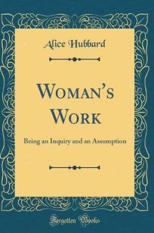 Cover of Woman's Work