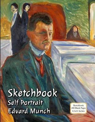 Book cover for Sketchbook - Self Portrait - Edvard Munch