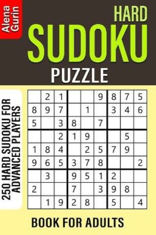 Cover of Hard Sudoku Puzzle Book for Adults