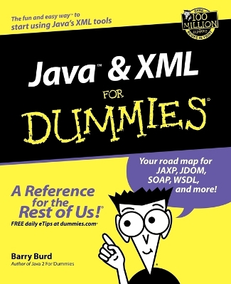 Book cover for Java and XML For Dummies