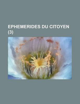 Book cover for Ephemerides Du Citoyen (3)